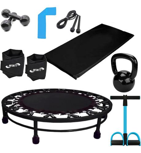 Kit Aeróbico Para Treino Completo De Ginástica Com Mini Jump