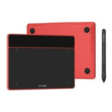 Tableta Gráfica Xp-pen Deco Fun L Alámbrico Rojo Carmín