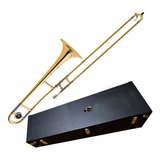 Trombone De Vara Em Ib Laqueado Com Estojo Tv600 Eagle