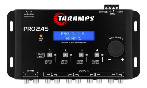 Processador De Áudio Digital Taramps Pro 2.4s Equalizador