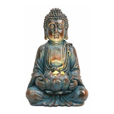 Estatua De Buda Meditando Decoración De Jardín Luces ...