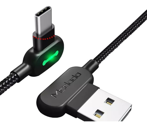 Cable Mcdodo Gamer Carga Rapida Y Datos Usb A Usb C 3m 90° L