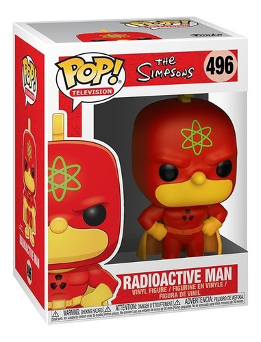 Muñeco Funko Pop Los Simpsons Hombre Radioactivo 496