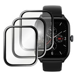 Kit 3x Películas 3d Anti-risco Smartwatch Amazfit Gts 4 Mini
