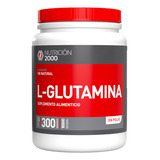 L-glutamina En Polvo 300 G Nutrición 2000 Sabor Sin Sabor