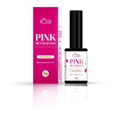 Esmalte Em Gel Unhas De Fibra Volia 9g Pink Metalizado