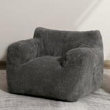 Sillón Bean Bag, Gris Oscuro