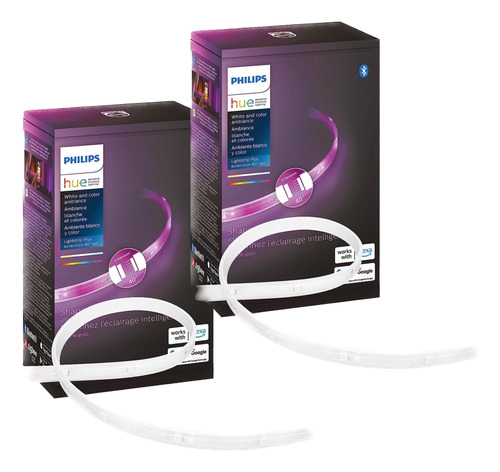 Set 2 Philips Hue Lightstrip 1 Metro Extensor V4