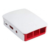 Case Plastico Para Raspberry Pi 3 B - Branco/vermelho