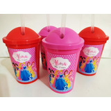Vasos Plásticos Milkshake Personalizados - Princesas (x25)