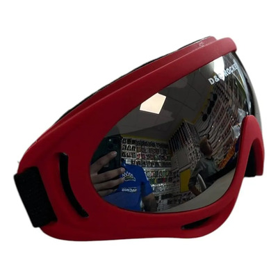 Googles Rojo-plata Lente Plateado Armazón Rojo Talla G | MercadoLibre