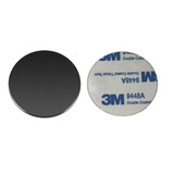 Placa Metal Para Soporte De Imán Con Adhesivo 3m 40mm Negro