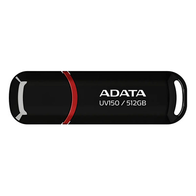 Memoria Flash Usb-a Adata Uv150 512 Gb 3.2 Gen1 100 Mb\u002Fs Color Negro | Envío gratis