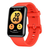 Huawei Watch Fit New 1.64 Color De La Caja Black Color De La Correa Pomelo Red