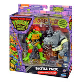 Tortugas Ninja Adolescente Battle Pack Raphael Vs Rocksteady