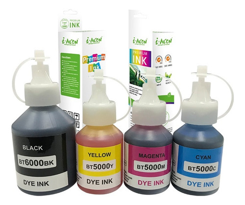 Kit 4 Tinta Generica Compatible Con Brother Bt6001 Bt5001