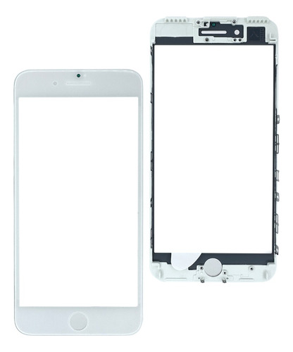 Glass Con Oca Para iPhone 7g Plus Blanco