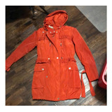 Abrigo Betsey Johnson Anorak Dama Impermeable Chamarra Doble