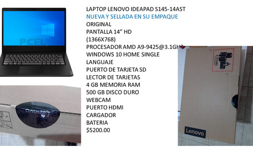 Laptop Lenovo Ideapad S145-14ast