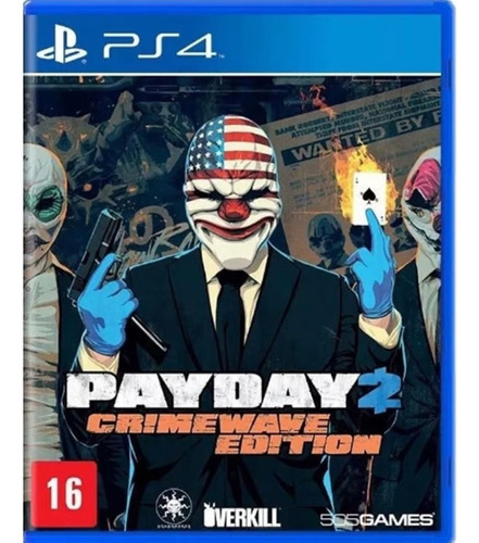 Jogo Pay Day 2 - Crimewave Edition Ps4 - Excelente Estado