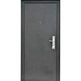 Puerta Seguridad Multianclaje Lisa Color Negro 2050x960x70