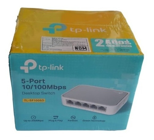 Switch 5 Puertos Tp-link Plug And Play Tl-sf1005d 10/100mbps