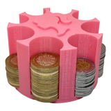Portamonedas Organizador Monedas Barbie 1, 2, 5 Y 10 Pesos