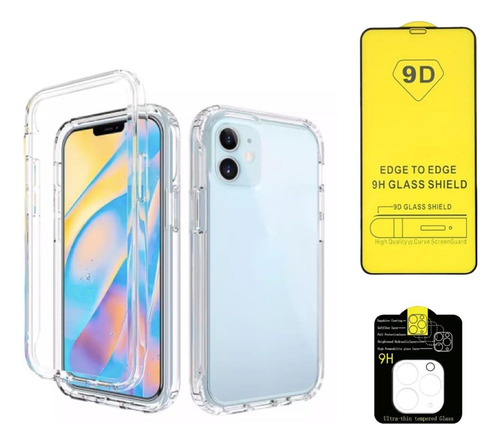 Funda Para iPhone 11 Pro Uso Rudo 2 En 1 Mica Protect Camara