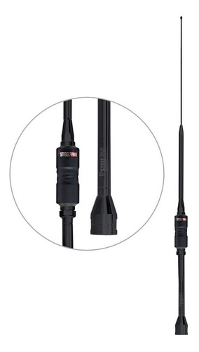 Antena Px Argentina Base Prolongador Black Mini Com Bobina