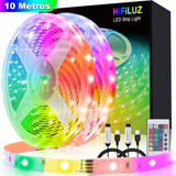 Tiras Led Luces 10m Rgb Multicolor Decoración Sala Tv (2x5m)