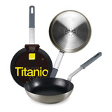 Sartén Titanio Chef Induccion Ilibre Pfoa Quantanium 30 Cm Color Negro