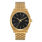 Reloj Nixon Time Teller All Dorado/black Sunray Para Mujer