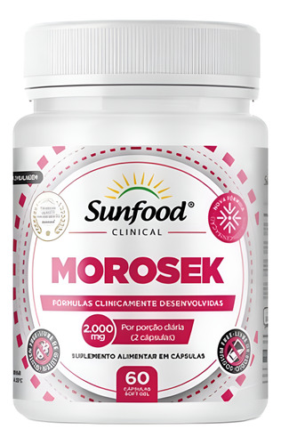 Morosek 200mg 60 Capsulas Sunfood Promoção 