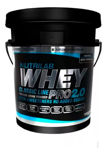 Whey Pro 2.0 Nutrilab 5 Kg Proteina De Suero Masa Muscular