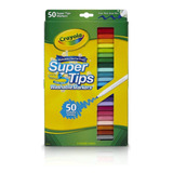 Plumones Delgado Lavable Crayola Super Tips C/50pz