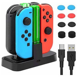 Cargador De Controlador Para Nintendo Switch, Estación De So