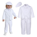 Traje Niño Bebé Bautizo Boda Cumpleaños Formal Ropa 5 Pi [u]