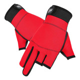 1 Par Guantes De 3 Cálido Impermeable A Prueba Para Pesca