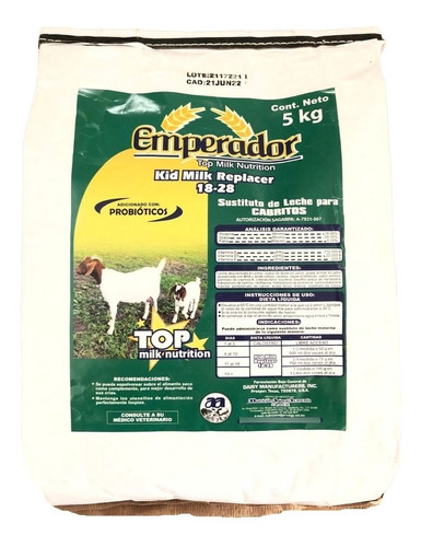 Leche De Cabra Emperador Para Cachorros 5 Kilos En Polvo