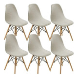 6 Piezas Eames Elástico Jacquard Fundas For Sillas Kits 01