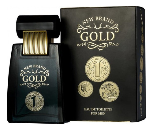 Perfume Gold New Brand Prestige Masculino 100 Ml Original Lacrado