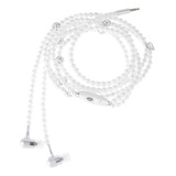 Auriculares Intraurales White Pearl Chain Con Micrófono Y Co