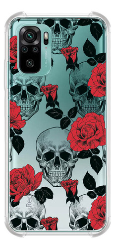 Capinha Compativel Modelos Xiaomi Skull Roses 0368