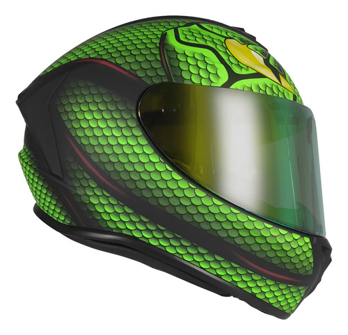 Casco Techx2 Cerrado Dp815 Nahesa Verde Ecer22-06 Y Dot