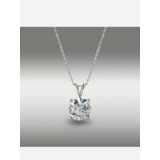 Cadena Oro Blanco Cristal Diamante Collar Mujer Circonio 14k