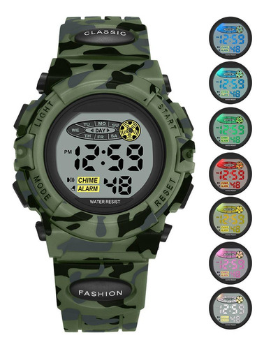 Reloj Deportivo Digital Para Niños, Reloj Electrónico Casual