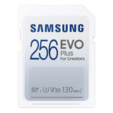 Samsung Evo Plus Tarjeta Sdxc 256 Gb, 130 Mb/s Uhs-i U3 V30