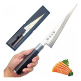 Faca Profissional Sushi Sashimi Lamina 22 Cm Aço Inox- C/nfe