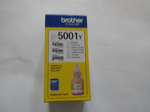 Botella De Tinta Brother Bt5001y