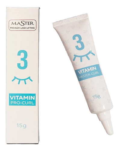 Kit Master Lash Brow Vitamin Curl Passo 3 Individual  Anvisa